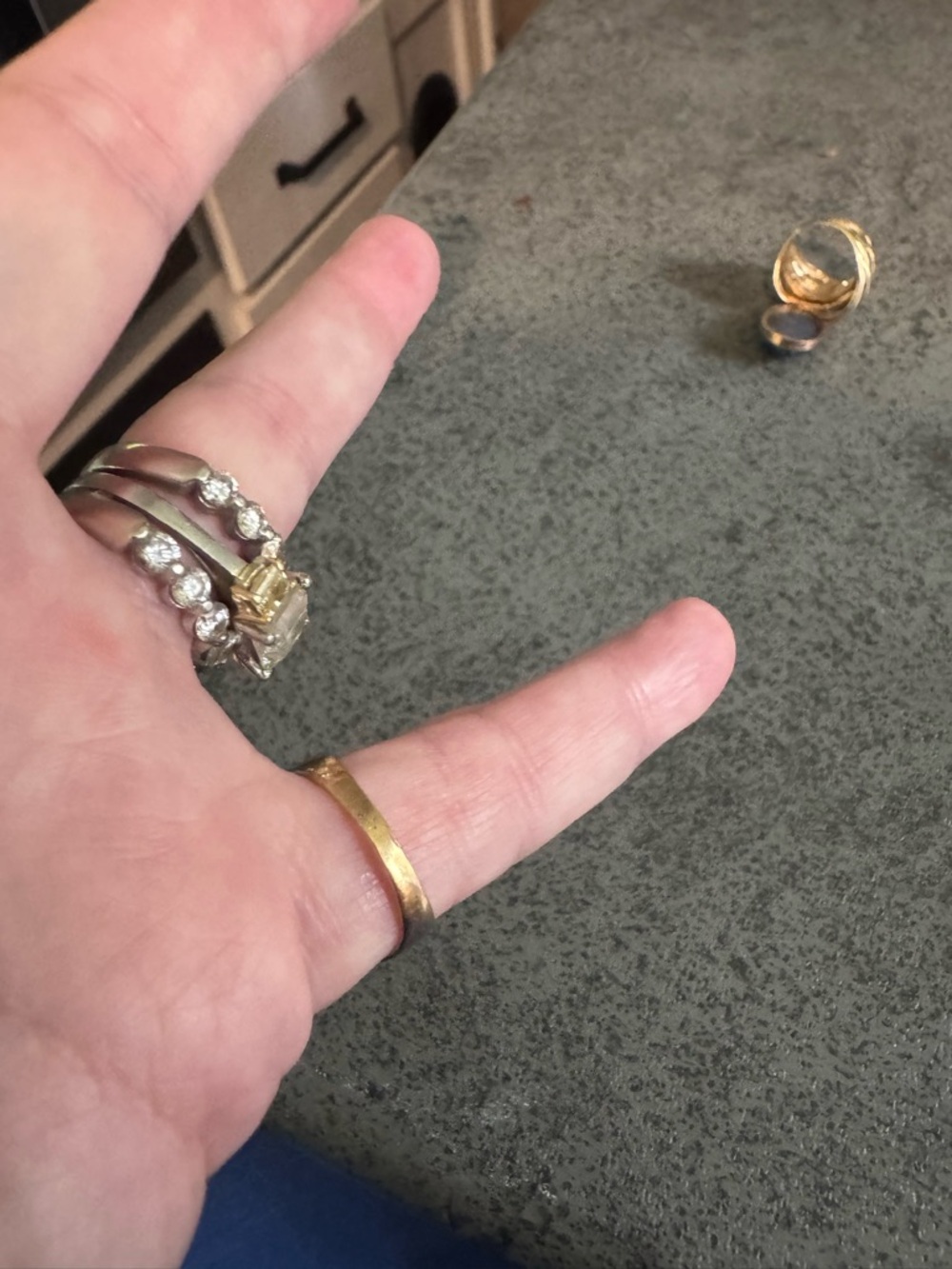 14K Emerald Ring 13 stones *NEW PICS& Video - Picture 10 of 16